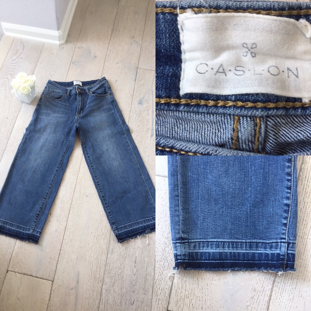 Nordstrom’s CASLON wide leg crop woman’s denim  26